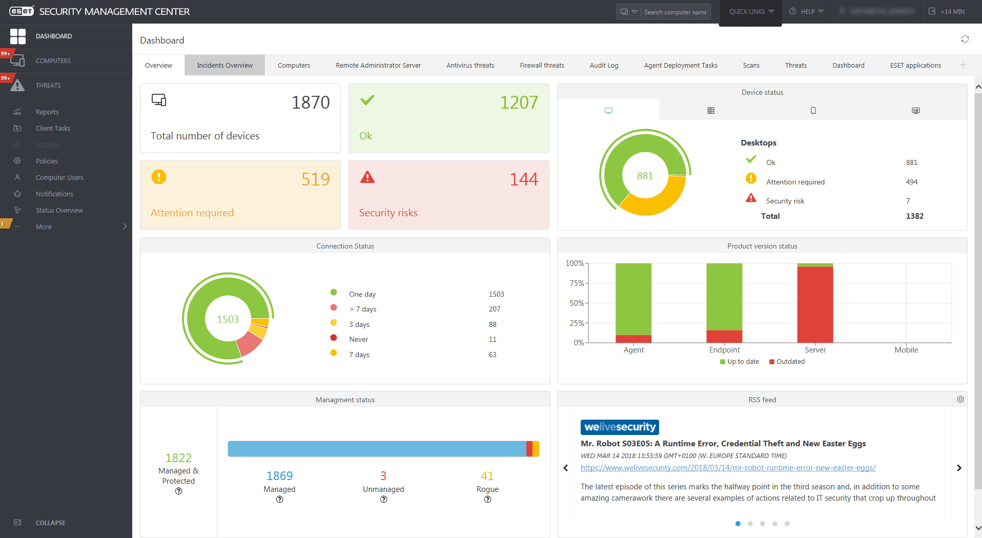 Eset security management center Melhor Antivírus